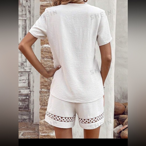 Avery Top and Patchwork Drawstring Shorts Set main image 0